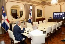 Presidente Abinader encabeza reunión virtual con 15 gobernadoras tras paso del huracán Melissa