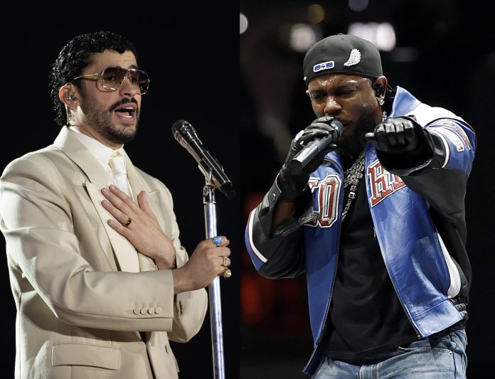 Kendrick Lamar y Bad Bunny buscan inscribir sus nombres en los récords de los Grammy