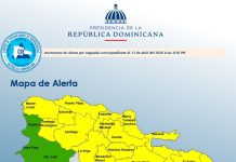 El Distrito Nacional y la provincia Santo Domingo en alerta roja