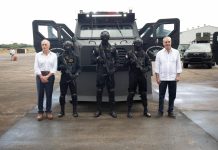 Abinader y Asfura recorren Base de San Isidro y observan ensamblaje del avión TS-7 Dulus